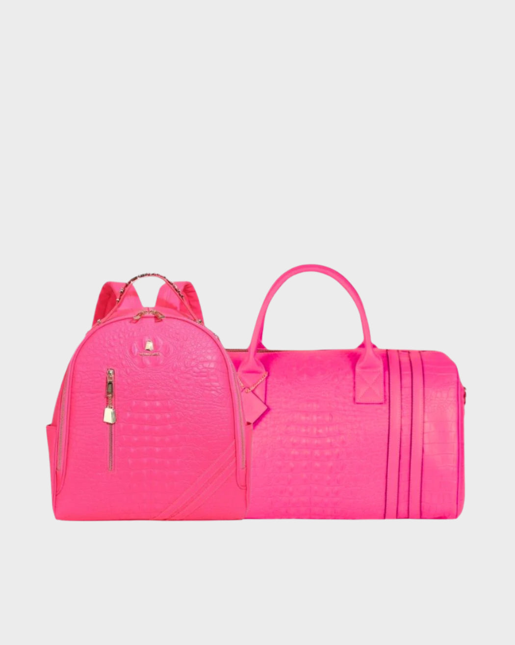 Apollo 2 BFF Travel Set - Neon Pink Matching Luggage & Accessories for Best Friends Trips | Perfect for Airplane Carry-On, Road Trips & Vacation Getaways