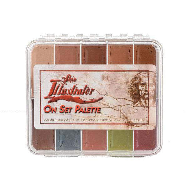 Skin Illustrator On Set Flesh Tone Palette - Professional Makeup Palette for SFX, Tattoo Cover & Body Painting - Perfect for Halloween, Cosplay & Film Sets