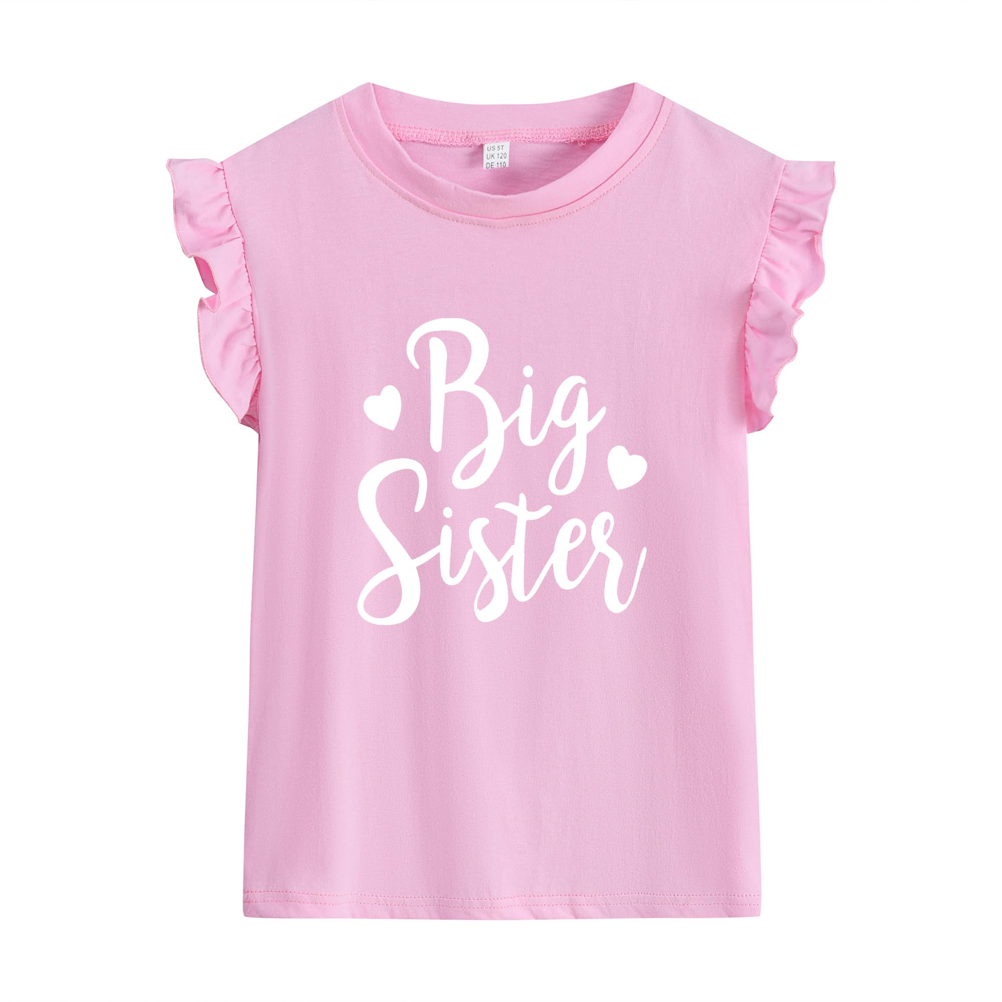 Big Sister Announcement T-Shirt - Toddler Pregnancy Reveal Tee - 'I'm Being Promoted to Big Sister' Kids Short Sleeve Top - Perfect for Gender Reveal Parties & Sibling Photo Shoots