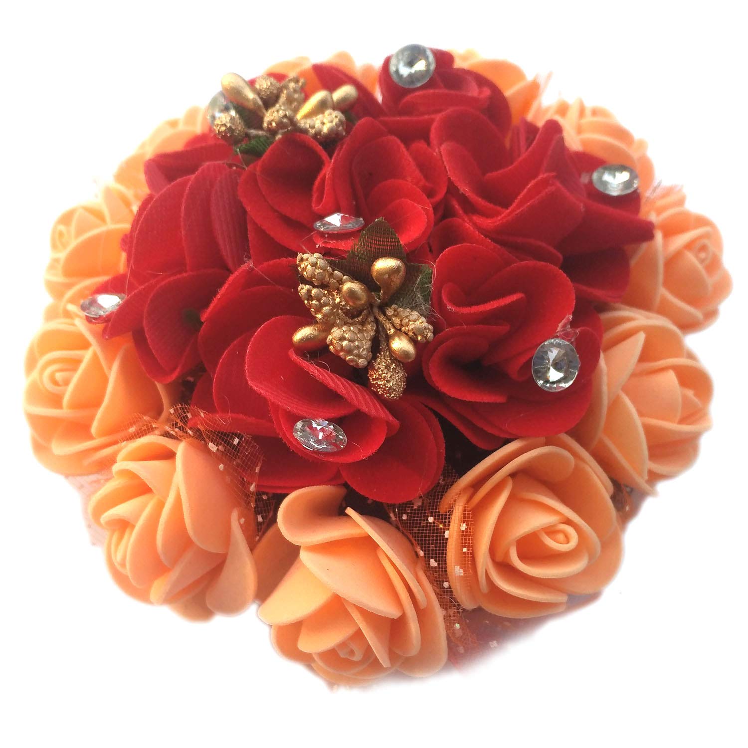 Maahal™ Bridal Bun Maker Hair Accessories - Wedding Gajra & Juda Hair Decor for Brides - Perfect for Indian Weddings, Mehendi & Sangeet Ceremonies