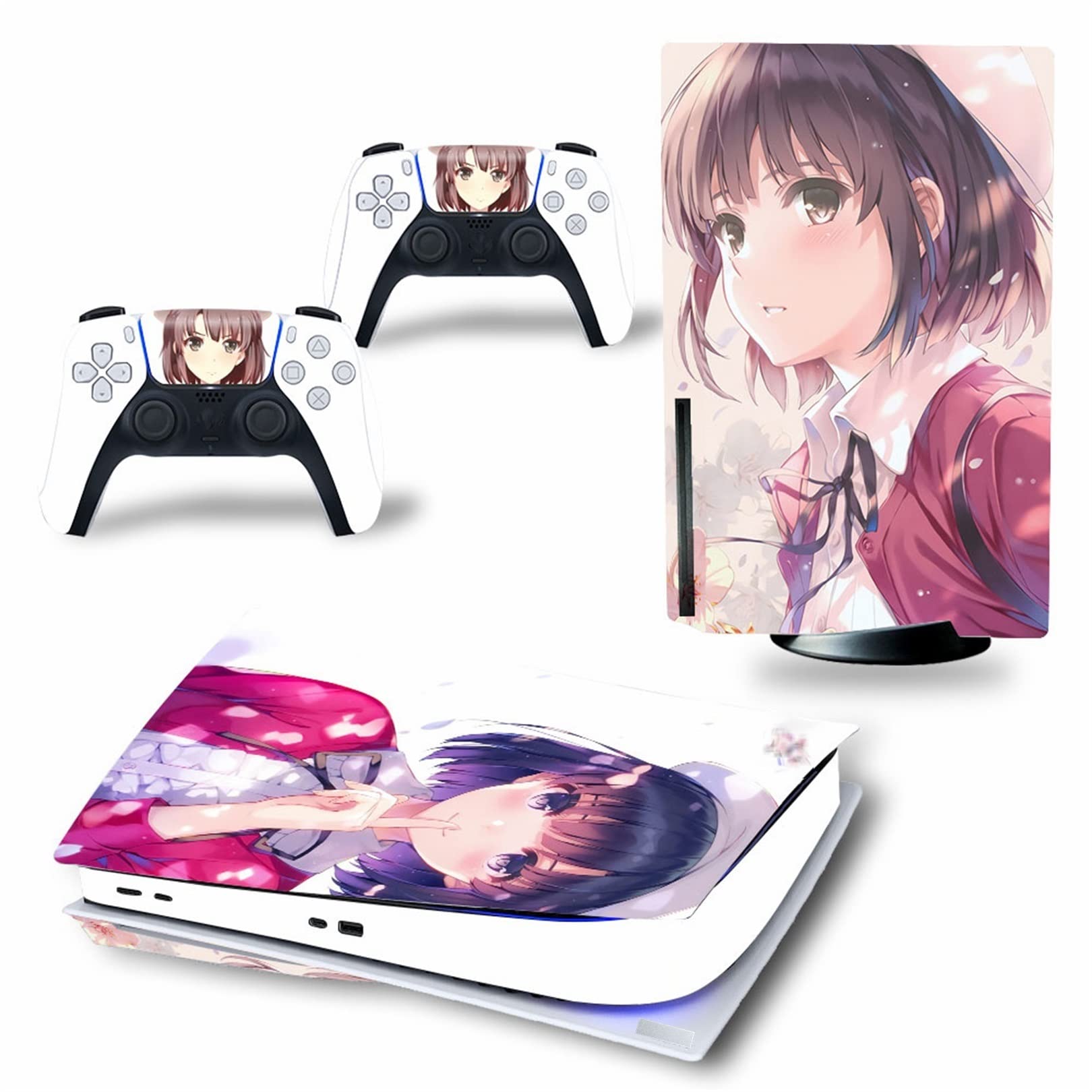 PS5 Console & Controller Vinyl Cover Skin - Scratch-Resistant, Bubble-Free, Anti-Scratch Protection for PS5 Disc & Digital Edition (47340 Compatible) - Perfect for Gaming Setups & Console Protection