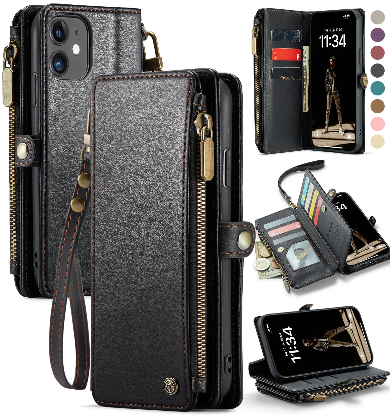 RFID Blocking Wallet Case for iPhone 11 (6.1