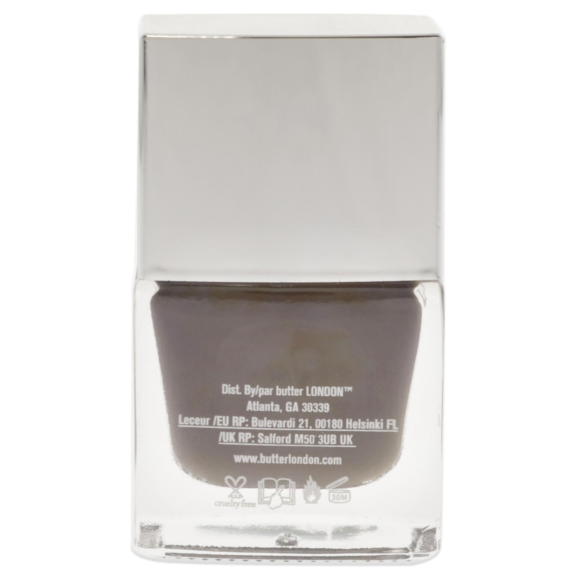 Butter London Patent Shine 10X Nail Polish - Mink Grey (0.2 Fl Oz) - Long-Lasting High Gloss Nail Lacquer for Salon-Quality Manicures at Home or Professional Use
