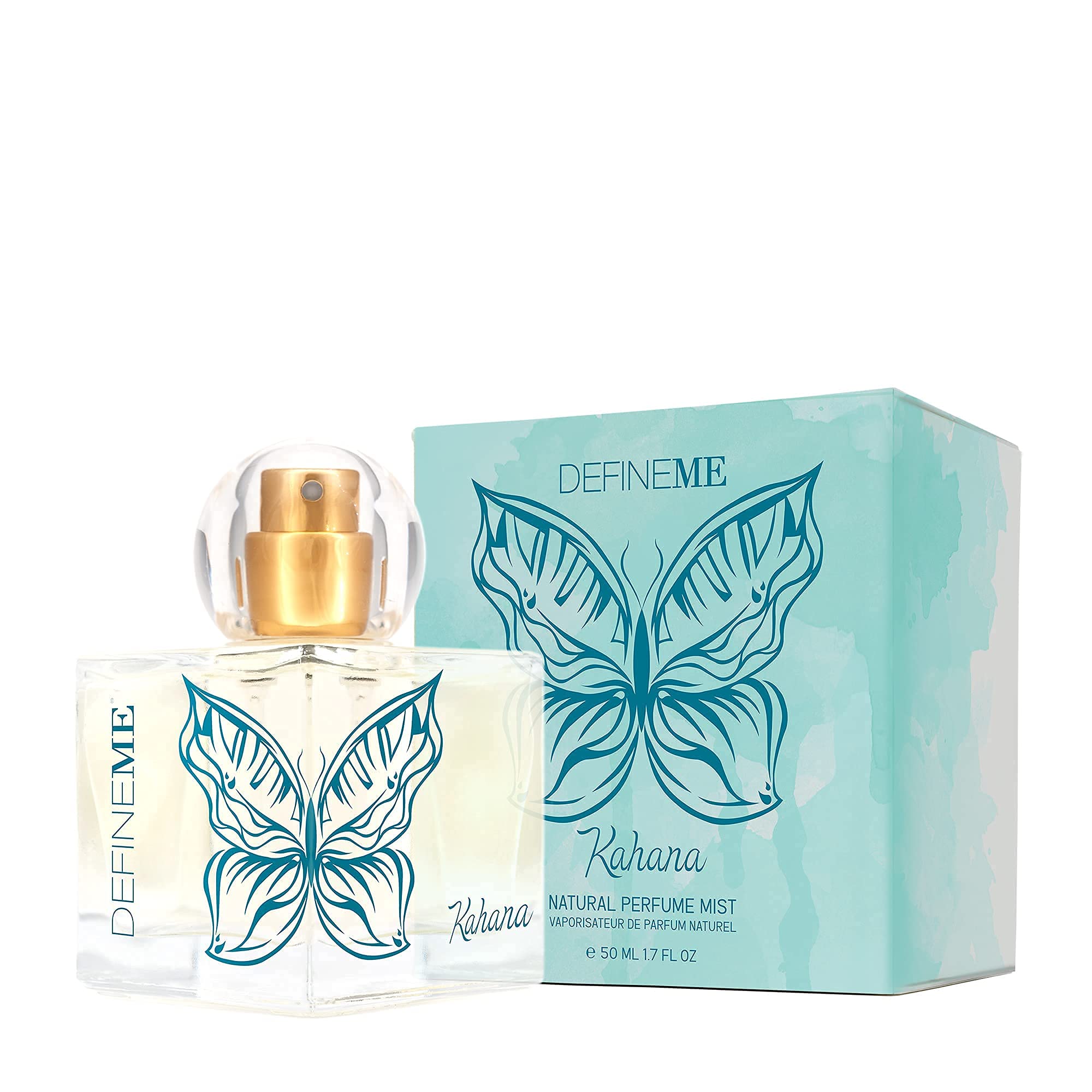 Kahana Natural Perfume Mist - 1.7 Fl Oz | Vegan & Cruelty-Free Fragrance for Women | Perfect for Daily Wear, Date Nights & Special Occasions