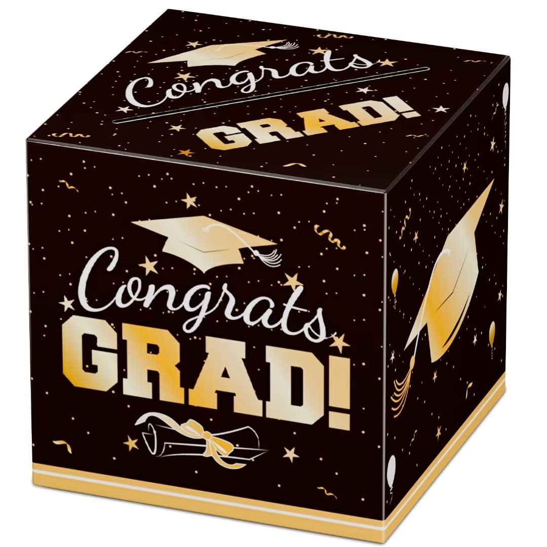 LATTYSY Graduation Party Decorations Set - Graduation Card Box & Money Gift Holder for 2023 Graduation Ceremony - Perfect for High School & College Graduation Parties, Commencement Celebrations & Grad Night Events