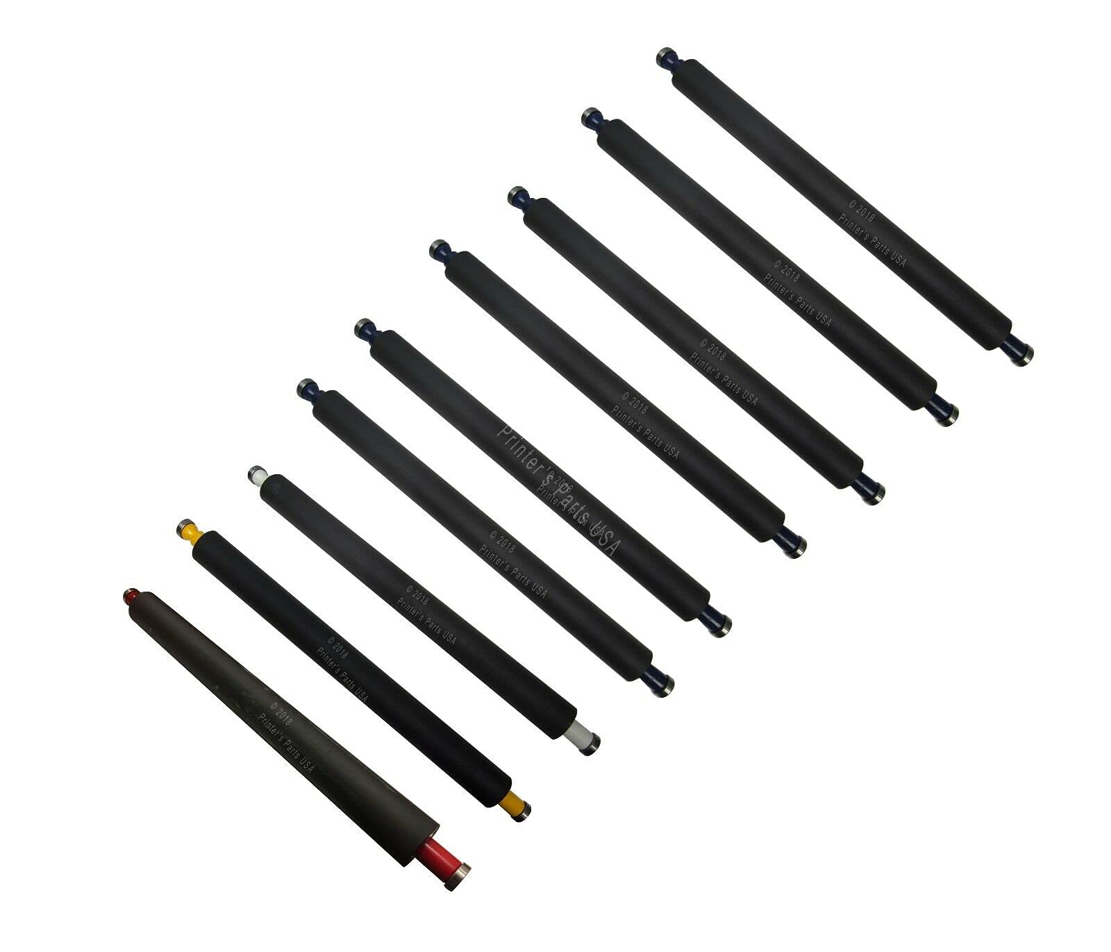 Heidelberg GTO52 Ink/DDS Direct Dampening Rollers - Set of 12 High-Quality Rubber Rollers for Offset Printing | Perfect for Commercial Printing Press Maintenance & Newspaper Production