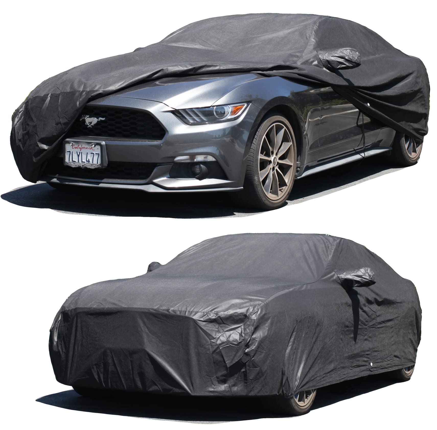 Premium Custom Fit Car Cover for Ford Mustang (2015-2023) - XTREMECOVERPRO Platinum Series Waterproof Dustproof UV Protection - Perfect for Outdoor Parking, Garage Storage & Travel Protection