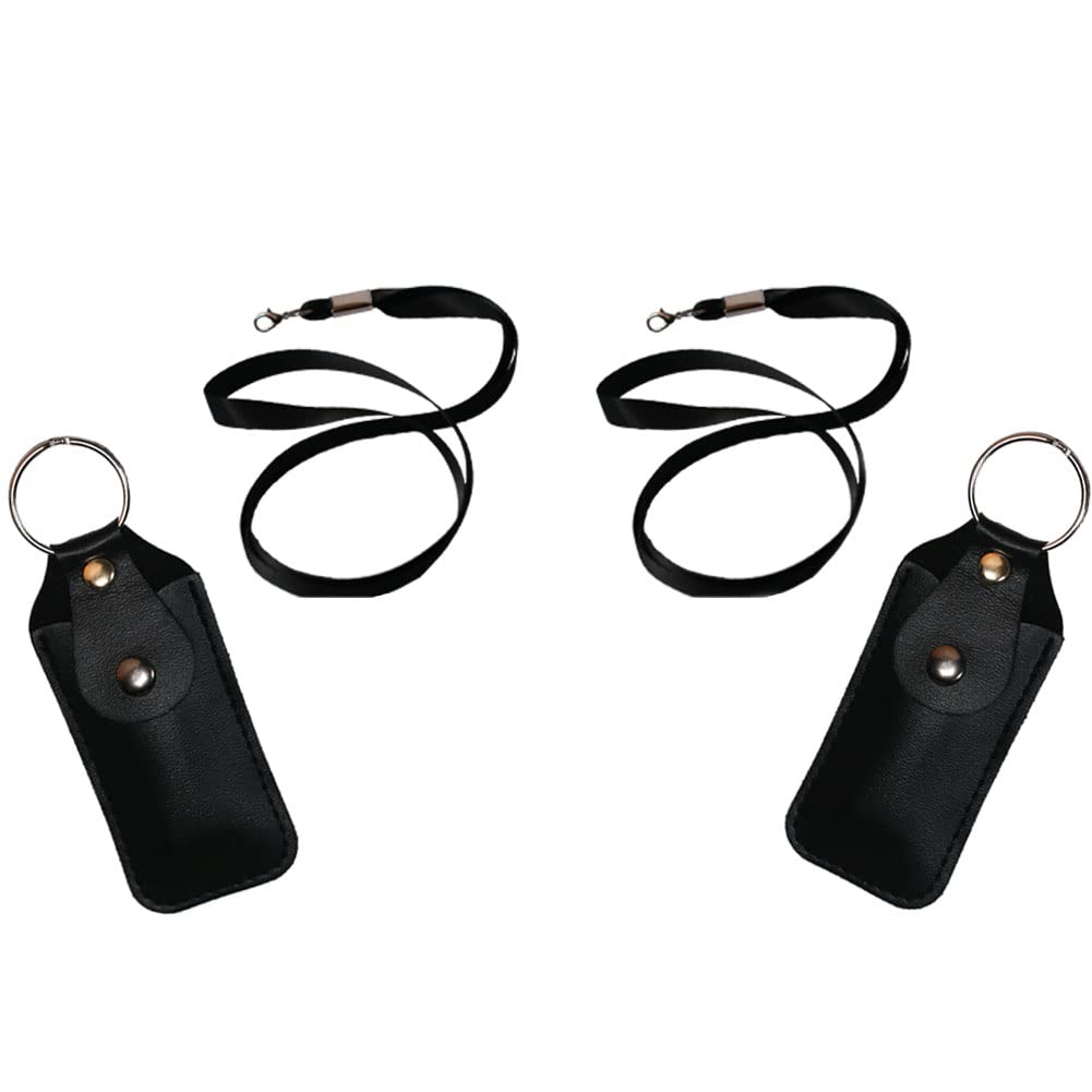 2PCS Leather Keychain USB Flash Drive 64GB/128GB/256GB, High-Speed USB 2.0 Memory Stick for Data Storage - Perfect for Office, School, Travel & Gift Giving (Black)