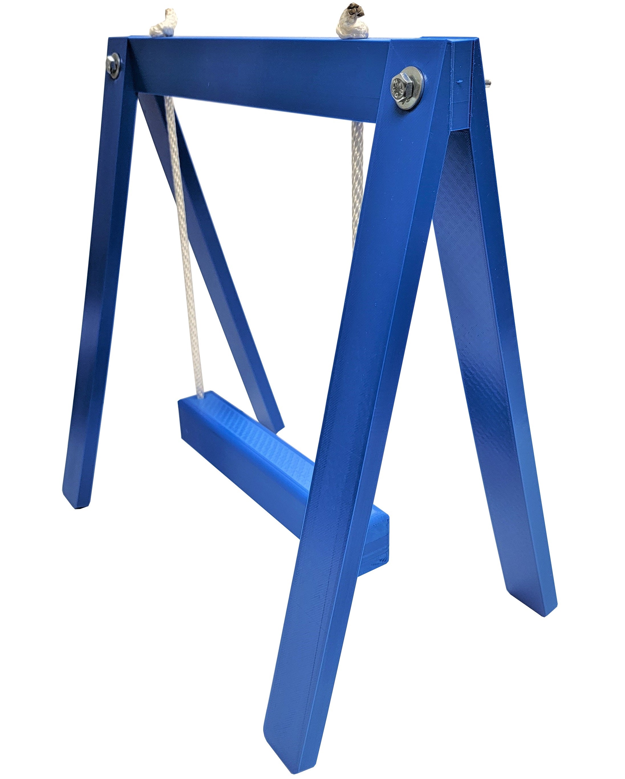 15 Inch Tall Blue Chicken Swing Set - Durable Poultry Perch for Hens & Roosters - Perfect for Coops, Backyards & Farm Use