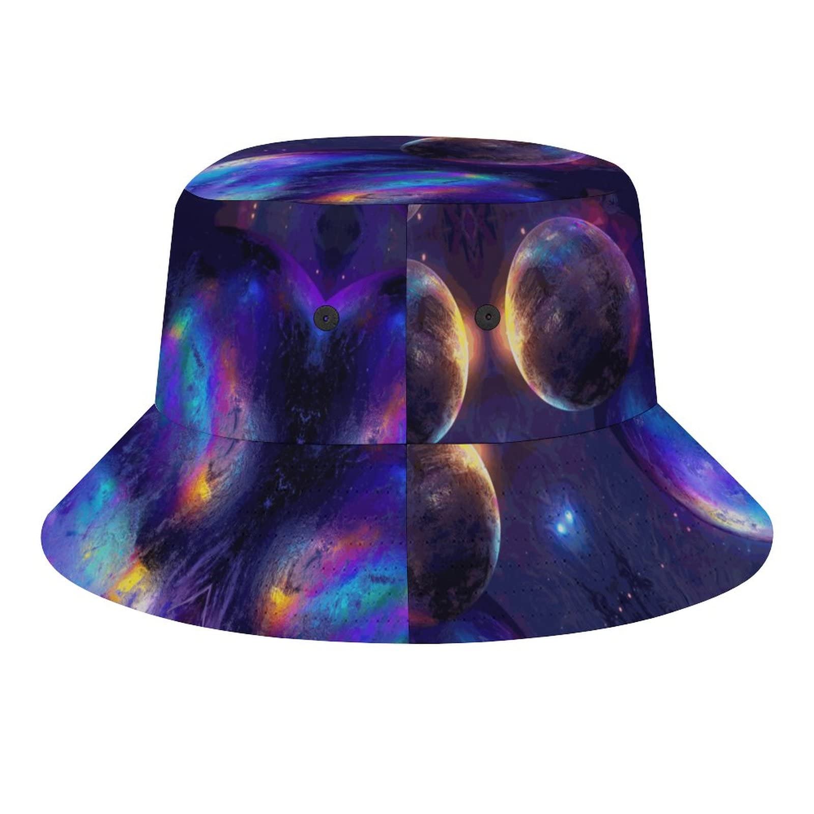 Unisex Packable Hippo Animal Bucket Hat for Women & Men - Summer Beach Fisherman Sun Hat for Outdoor Travel, Hiking, and Casual Wear