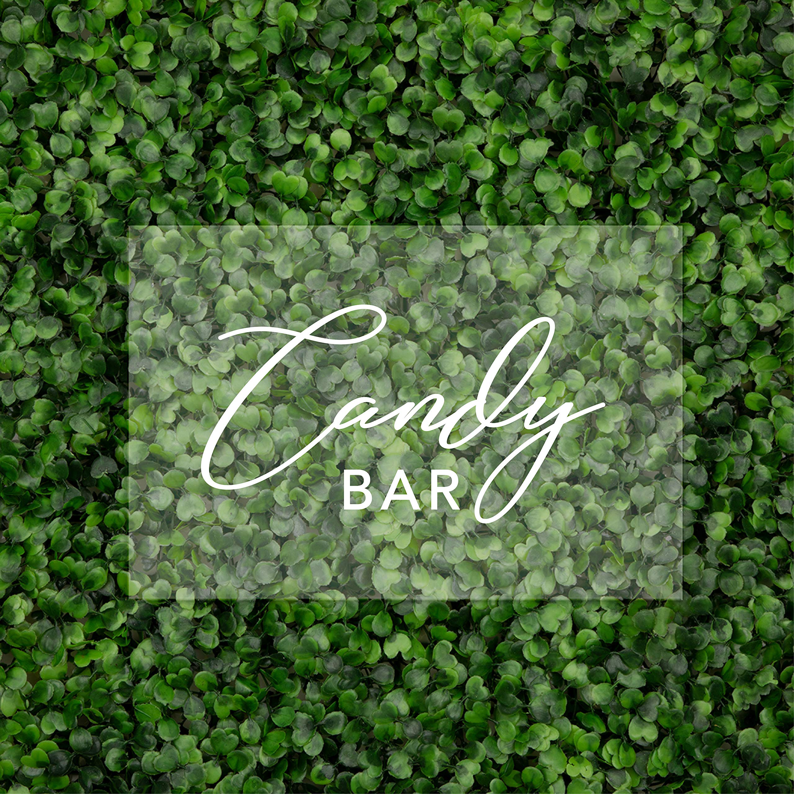 Andaz Press 7.5 x 11 Inch Acrylic Candy Bar Sign with Stand - Perfect for Weddings, Baby Showers, Birthdays & Special Events - Sweet Table Decor for Dessert Bars, Bridal Showers & Celebrations