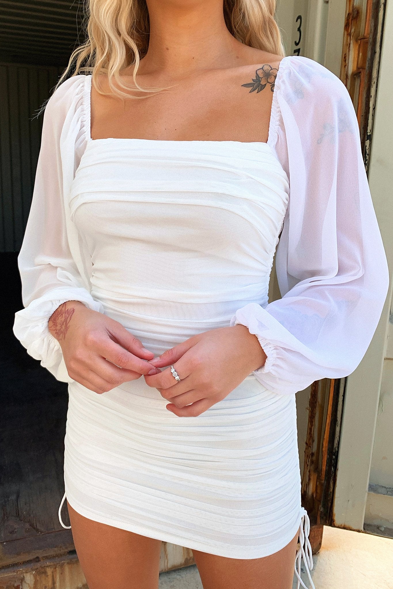 Lorde White Dress for Women - Elegant & Stylish Party Wear - Perfect for Weddings, Cocktails & Evening Events