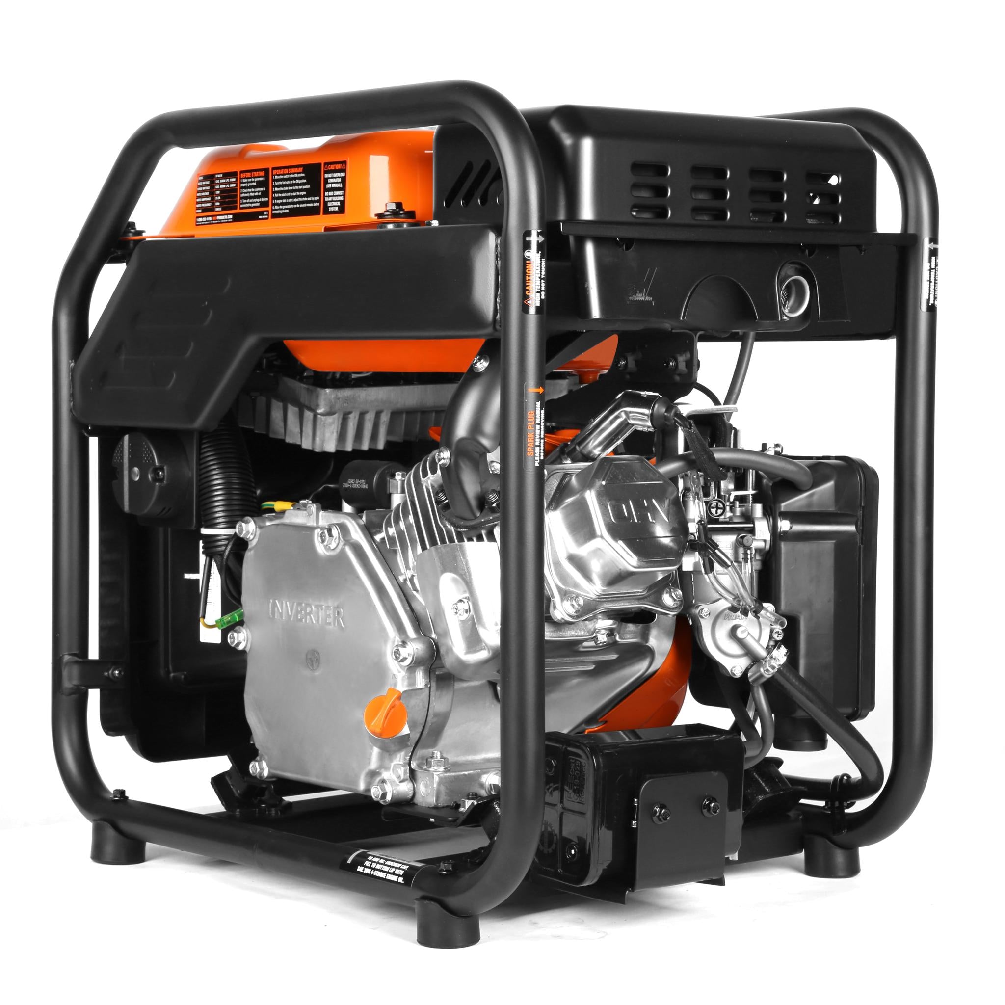 WEN DF402iX 4000W Dual Fuel Inverter Generator with CO Shutdown - RV Ready Portable Power for Camping, Emergencies & Outdoor Activities