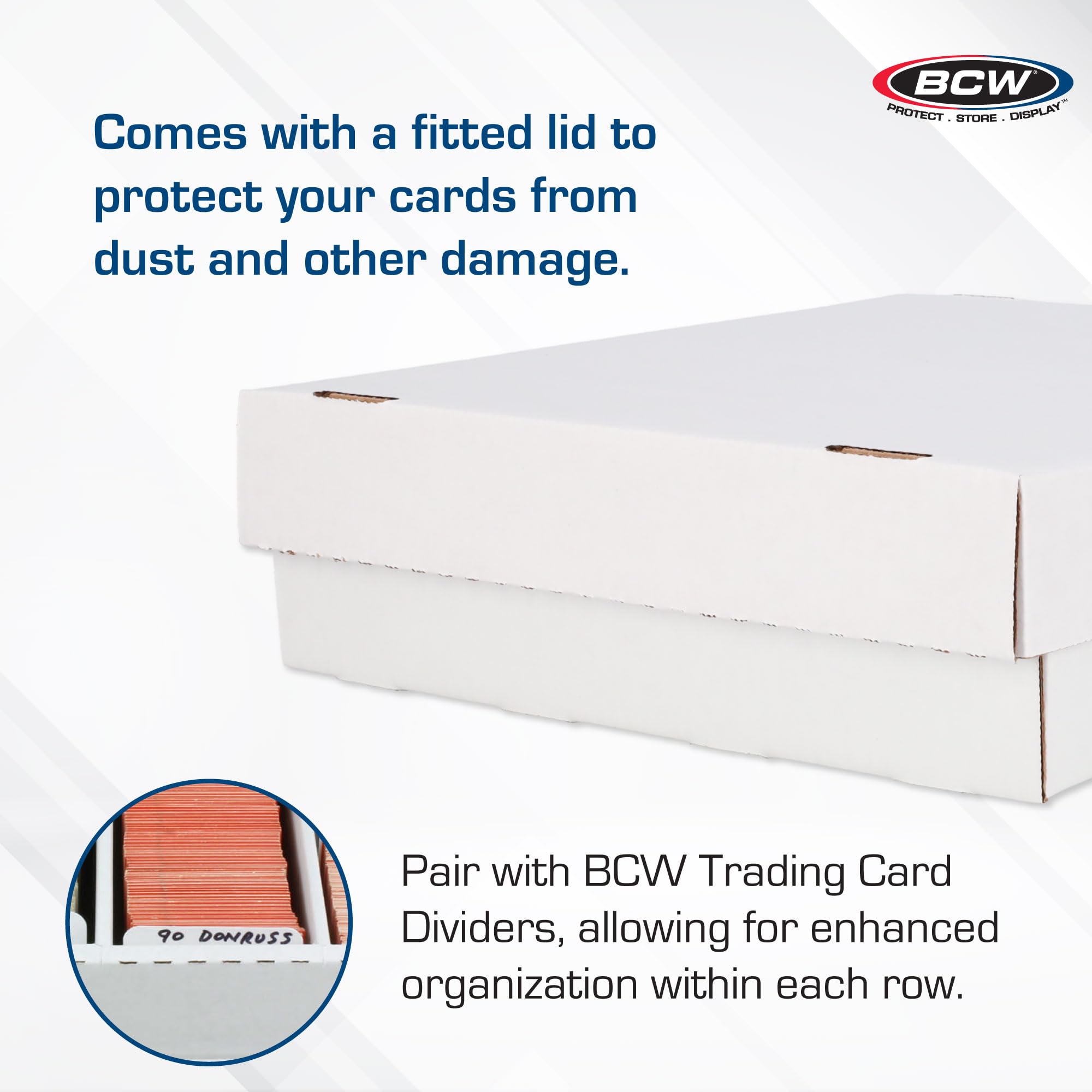 BCW Monster Box - 3ct Trading Card Storage Box | Holds 3200 Sports & Trading Cards | Durable Cardboard Storage for Collectors | Perfect for Baseball, Pokemon, MTG & Yu-Gi-Oh Card Organization