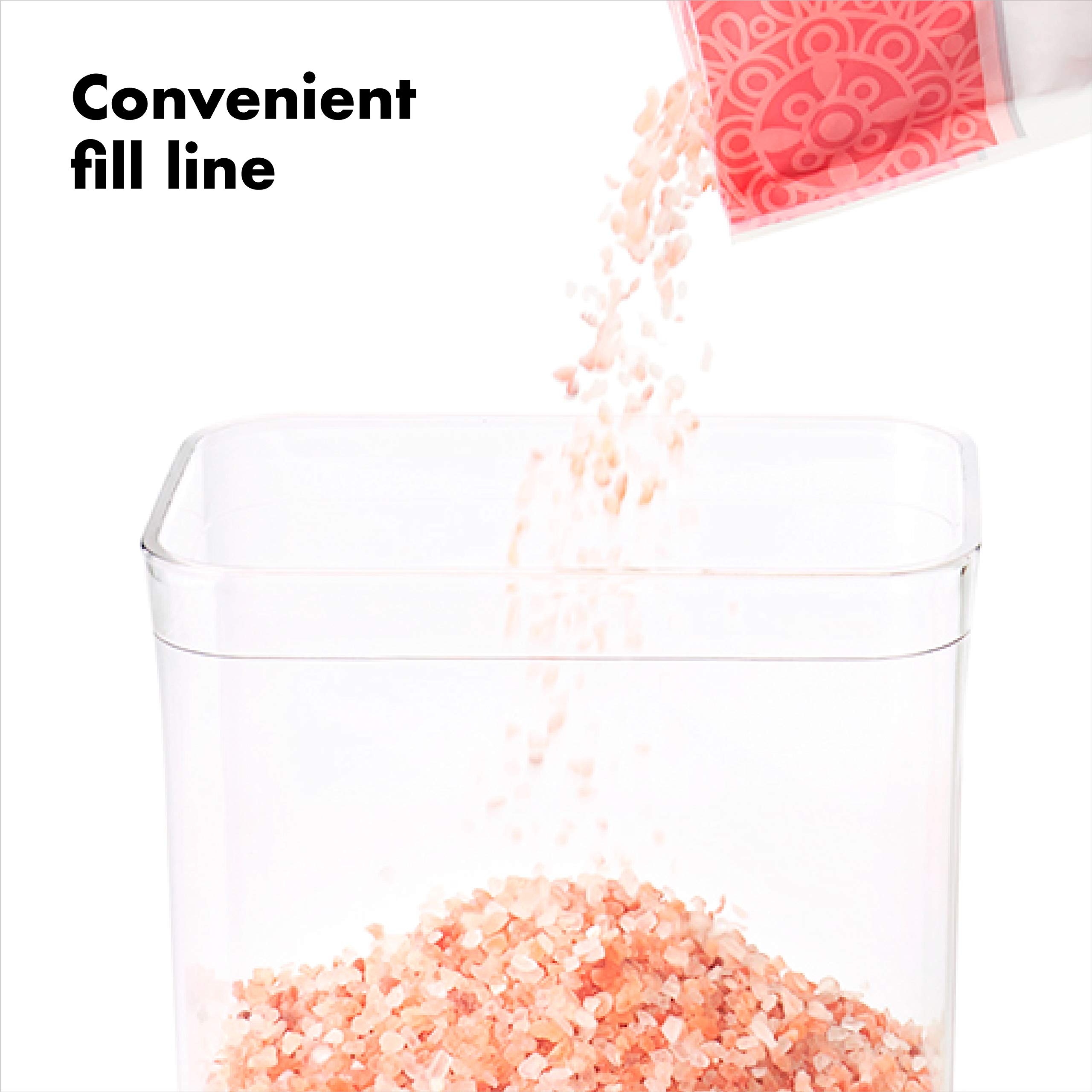 OXO Good Grips 1.7 Qt Airtight Food Storage Container - Small Square Medium POP Container for Granola, Dried Beans, Snacks - Perfect for Kitchen Pantry Organization & Fresh Food Storage