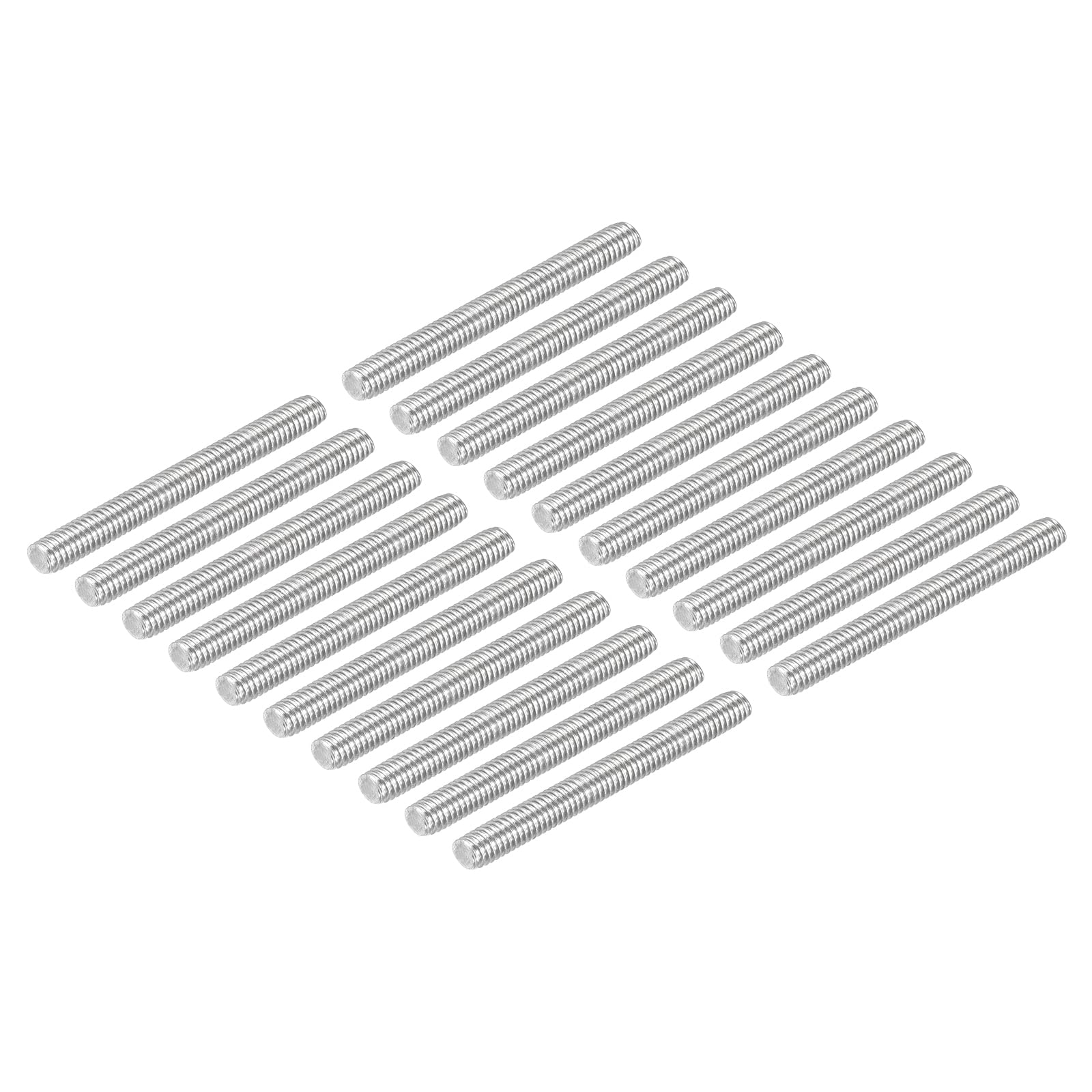 20 Pack M4 x 40mm 304 Stainless Steel Threaded Rods - for DIY & Construction Projects
