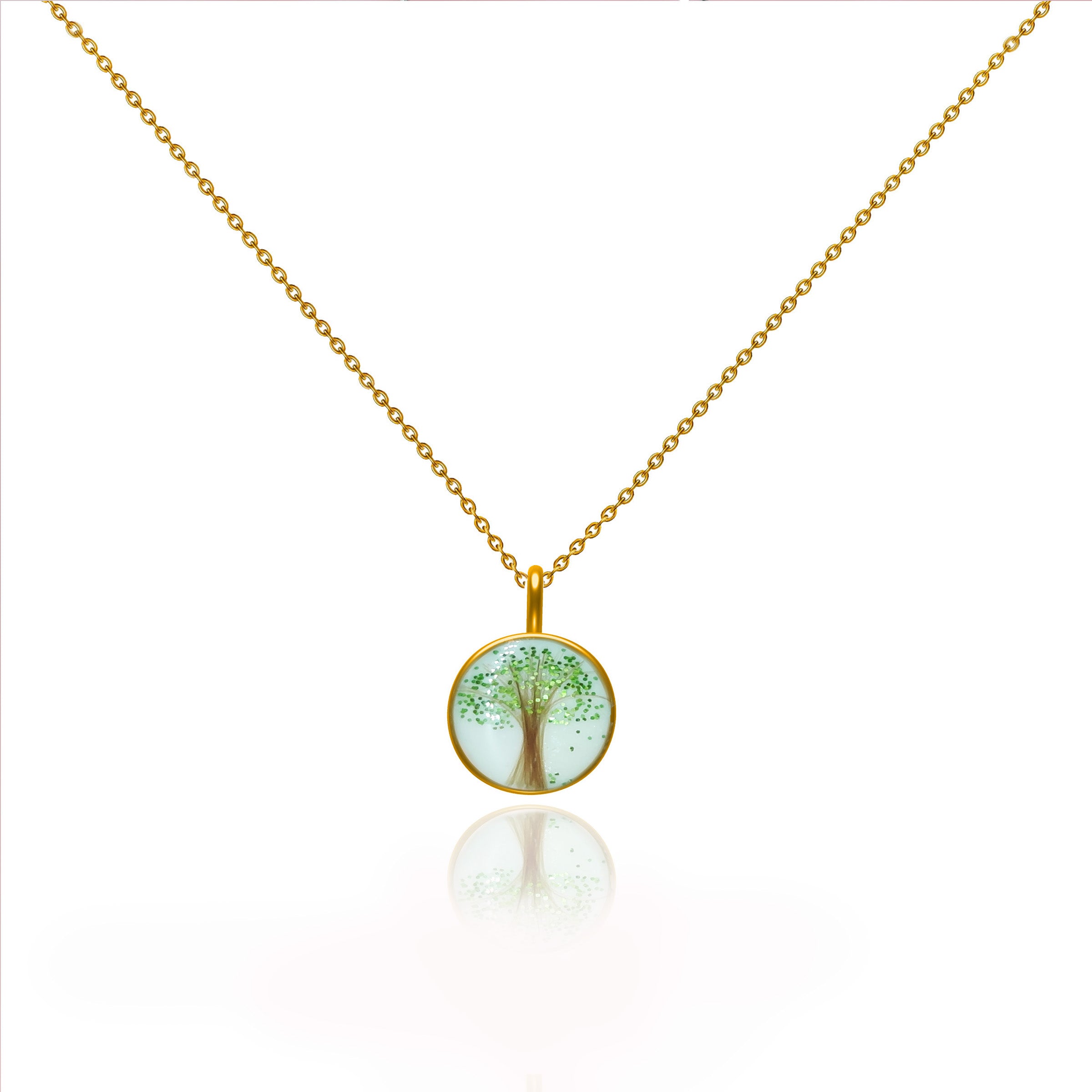 LifeCircle: Gold Round Breastmilk & Baby Hair Keepsake Necklace for Moms - Perfect for Mother's Day, Baby Shower Gifts & Cherished Memories
