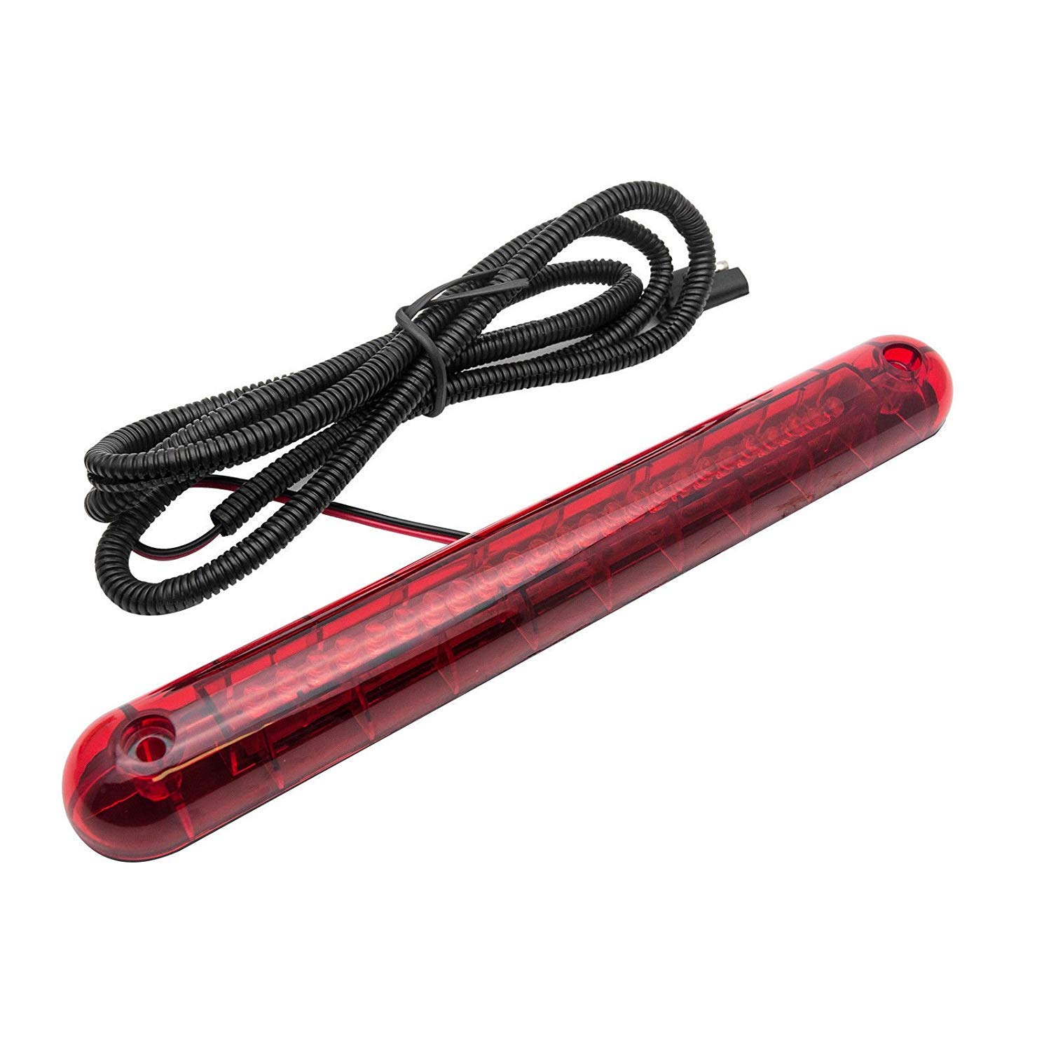 Maso 24 LED Universal Third Brake Light - High Level Rear Stop Light for Trucks, SUVs & Cars (Red) - Enhances Visibility & Safety for Night Driving & Bad Weather Conditions