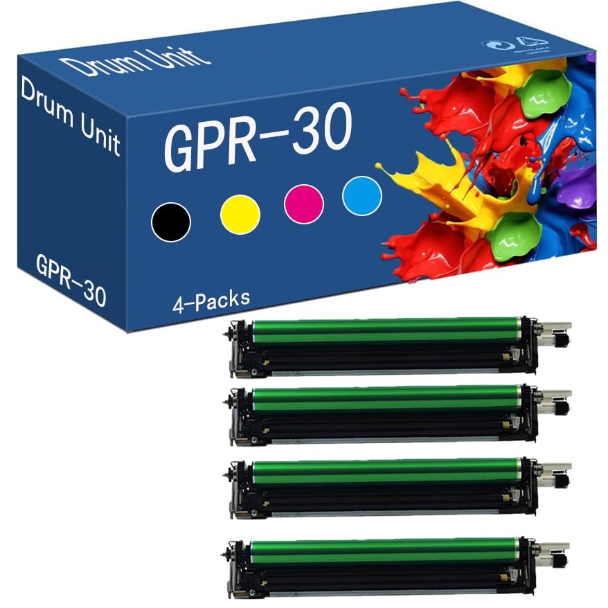 Canon imageRUNNER Advance C5045 C5051 C5250 C5255 Compatible Drum Unit - High Yield 80,000 Pages (4-Pack Black) | Replacement Toner Cartridge for Office Printing, Business Documents & High-Volume Copying