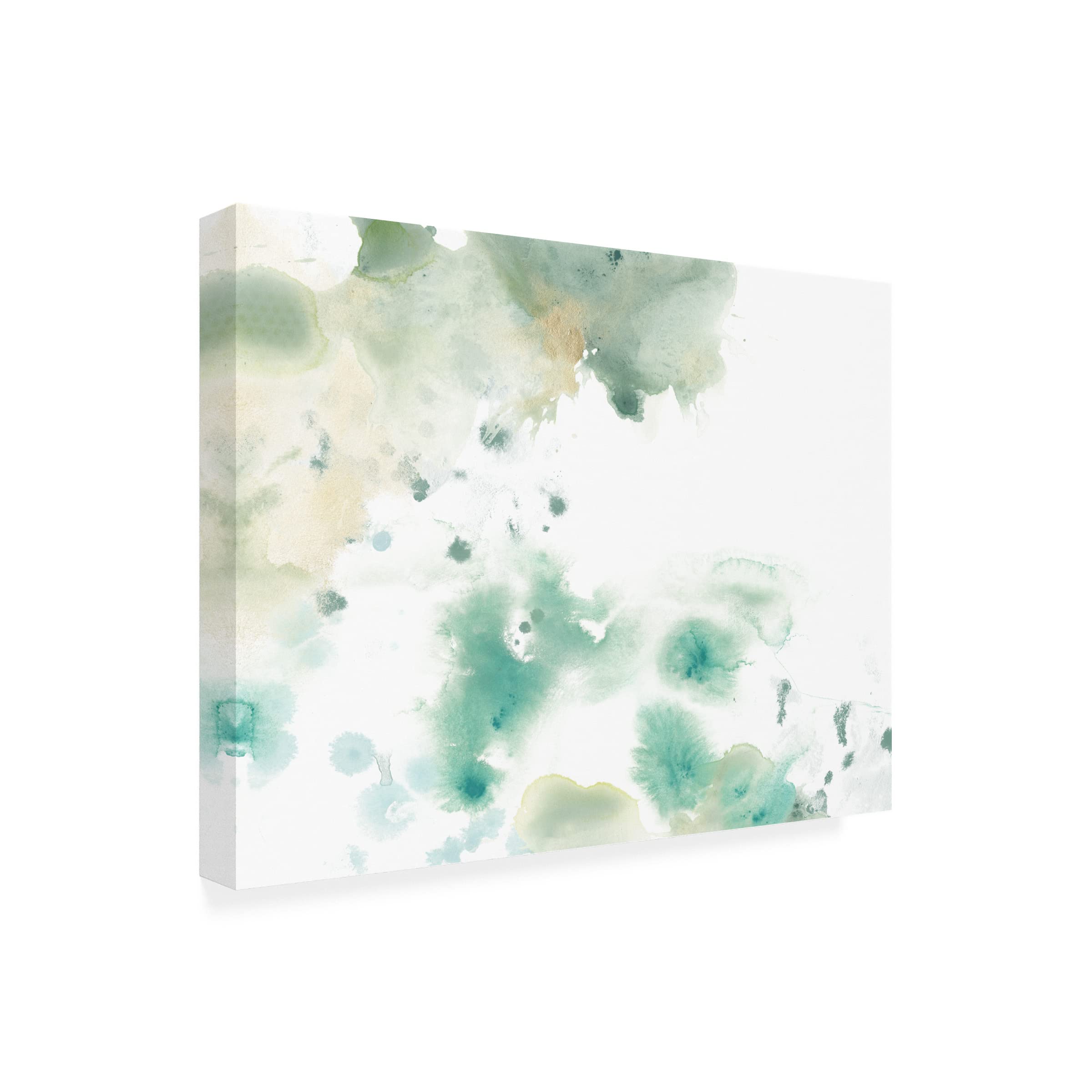 Trademark Fine Art 'Marble Seafoam I' Canvas Wall Art Print by June Erica Vess - Modern Coastal Home Decor for Living Room, Bedroom & Office