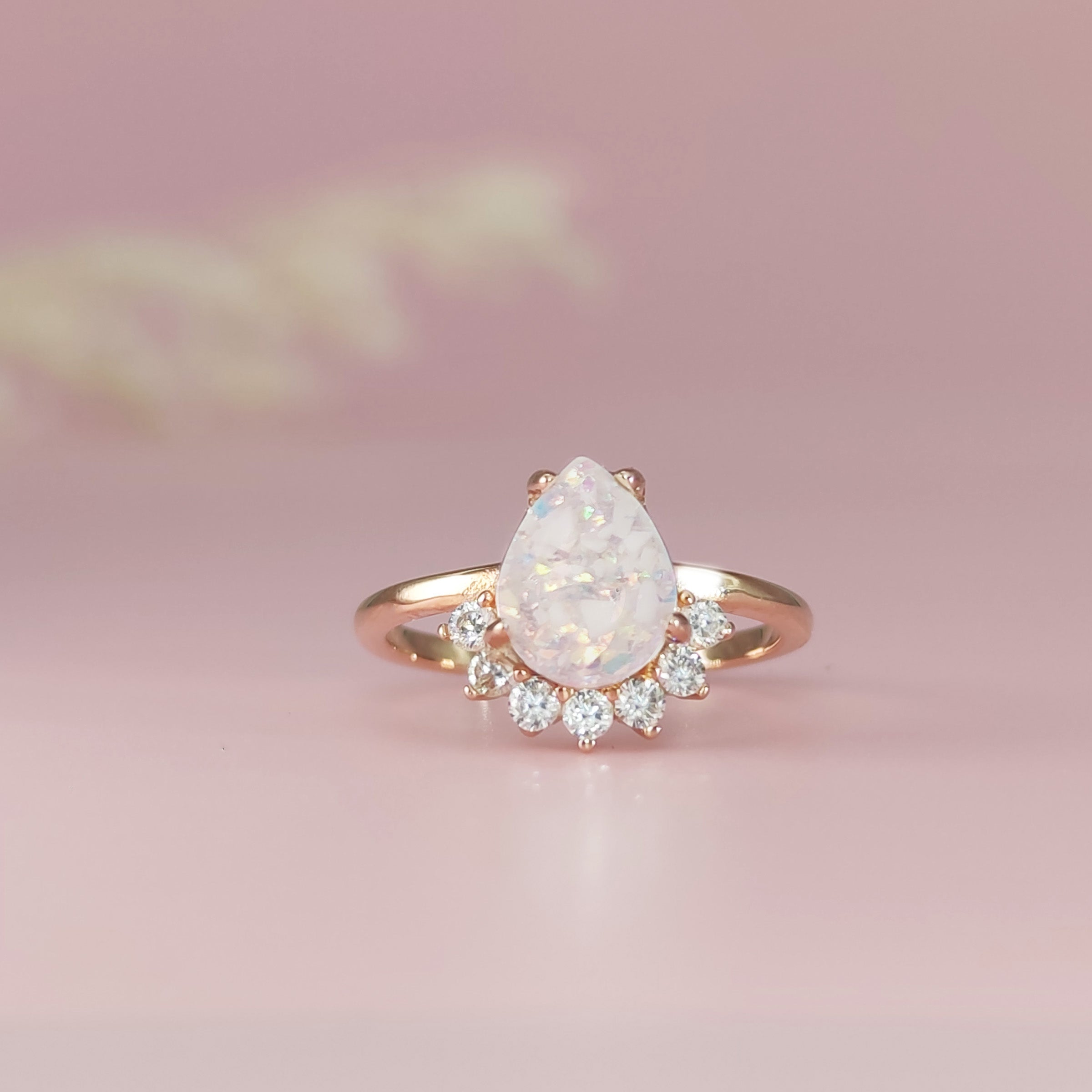 Sterling Silver Teardrop Ashes Ring DIY Kit - Handmade Memorial Jewelry for Loved Ones - Perfect for Cremation Keepsakes, Remembrance Gifts & Personalized Memorial Jewelry