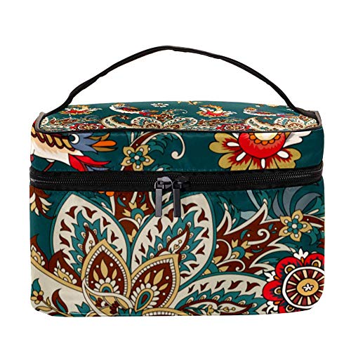 Inhomer Waterproof Cosmetic Bag - Cute Good Luck Birds Design Travel Makeup Case & Toiletry Organizer for Women | Perfect for Travel, Gym, and Daily Storage