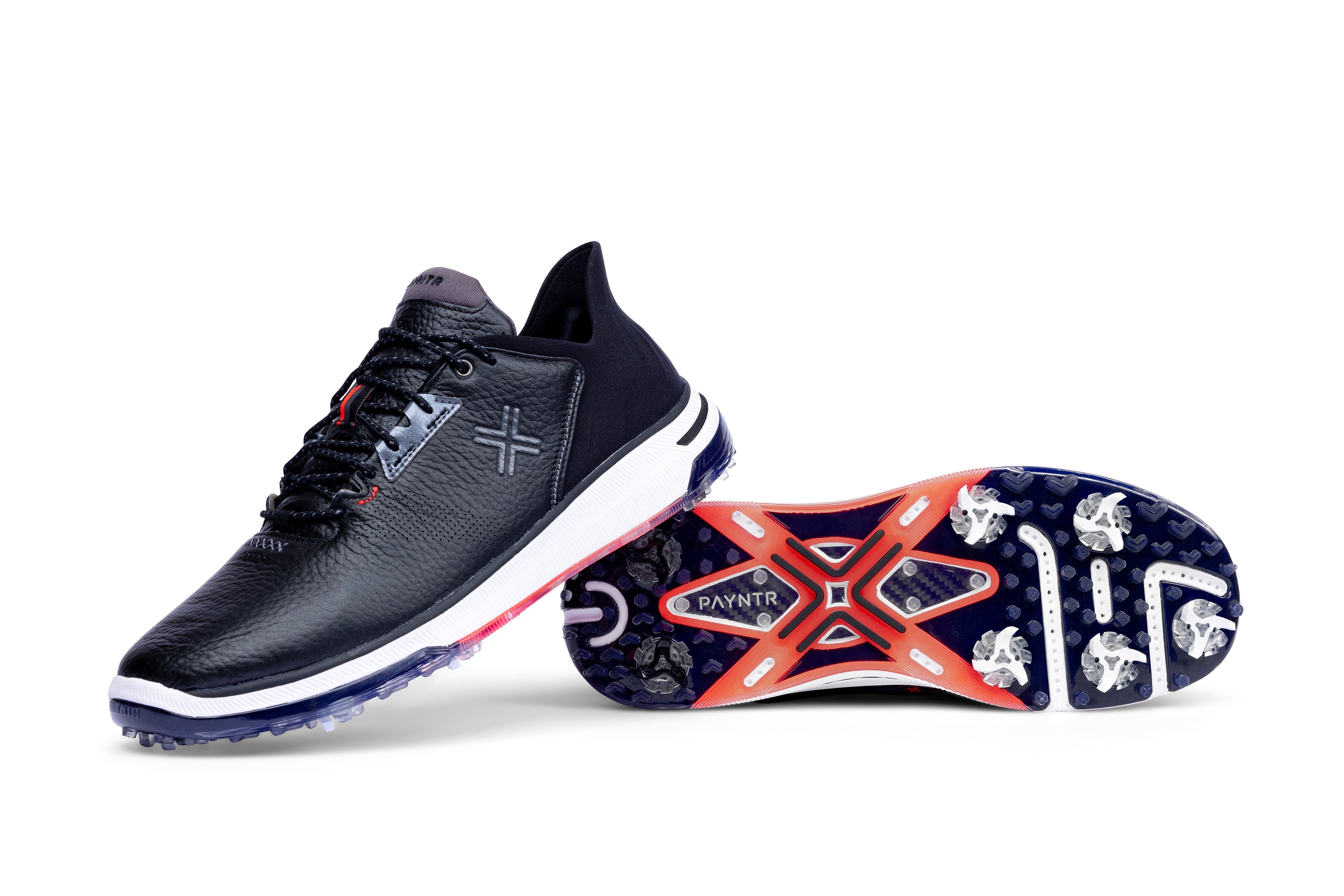 PAYNTR X 004 RS Luxe Men's Golf Shoes - Premium Spiked Golf Footwear for Men - Perfect for Golf Course & Outdoor Sports