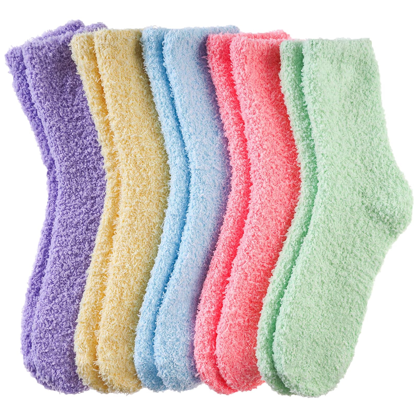 Josnow Women's Fluffy Fuzzy Socks - Ultra Soft Warm Thermal Bed Socks for Winter, Cozy House Slippers - Perfect Christmas Gifts for Mom, Wife, Daughter | Great for Lounging, Sleeping & Cold Weather Comfort