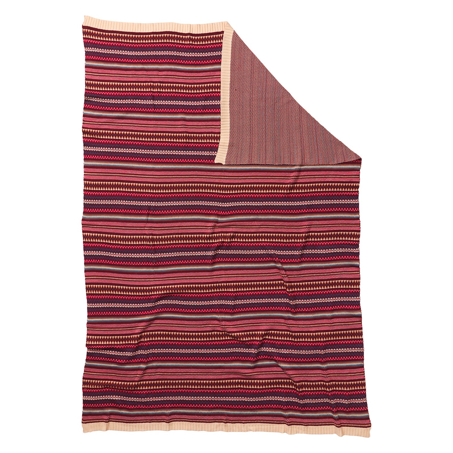 Arlette Knit Blanket - Soft & Cozy Scarlet Red Throw Blanket for Couch, Bed & Home Decor - Perfect for Living Room, Nursery & Gift Giving