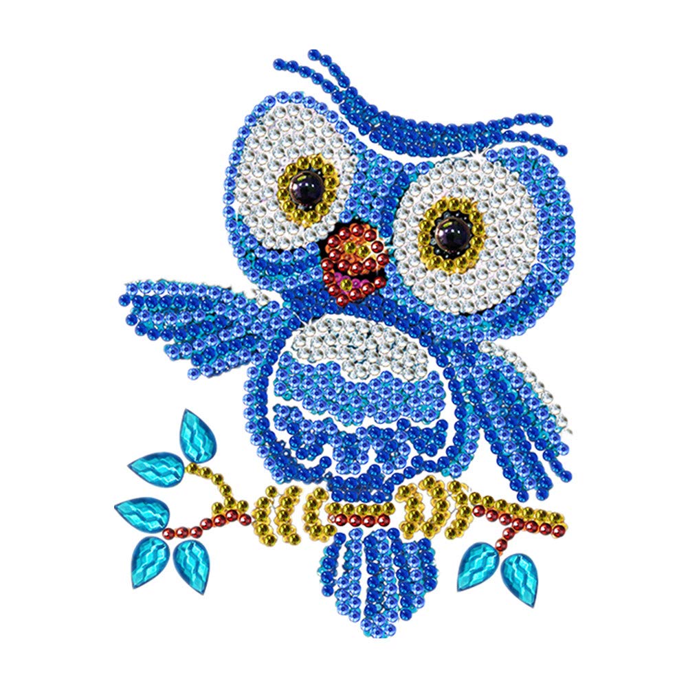 DIY LED Diamond Painting Night Light - 7 Color Changing Lamp, Special Shaped Diamond Embroidery Kit for Home Decor (Bird on Branch Design, 9.8x13.8 Inches) - Perfect for Bedroom, Living Room & Gift Giving - 1 Pack by Ouyate