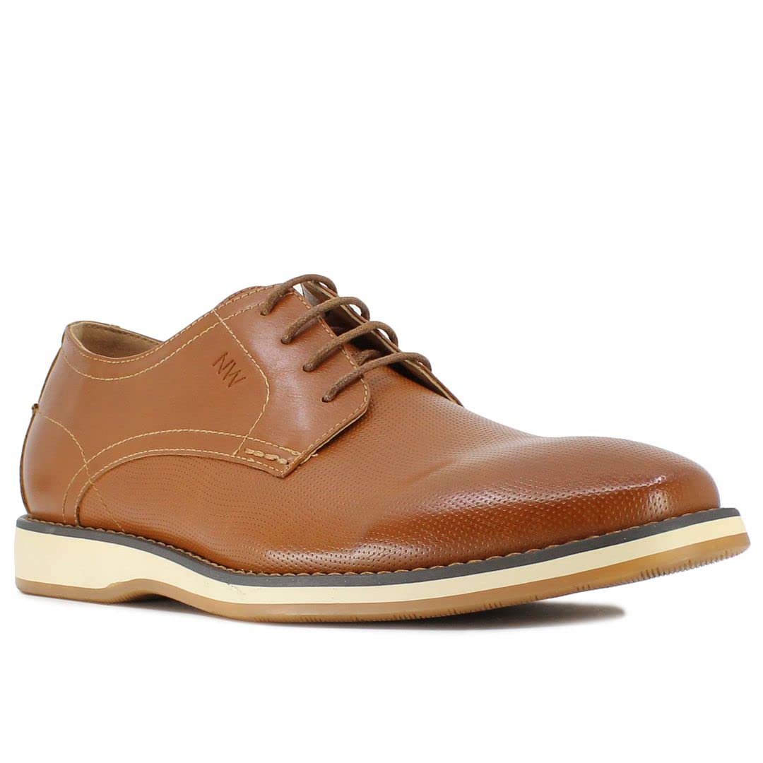 NINE WEST Men's Oxford Dress Shoes - Formal Lace-Up Business Derby Shoes for Office, Wedding & Special Occasions