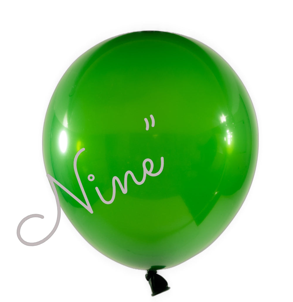 100-Pack 9-Inch Latex Balloons in Green - Perfect for Birthday Parties, Baby Showers & Decorations
