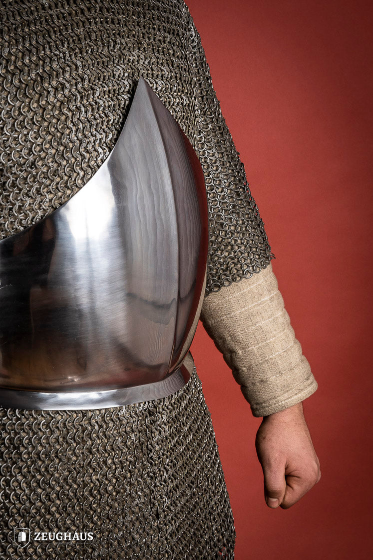 Polished Half Breastplate Armor - 1.6mm Thick Steel Medieval Costume for LARP, Cosplay & Renaissance Fairs | Perfect for Knights, Warriors & Historical Reenactments