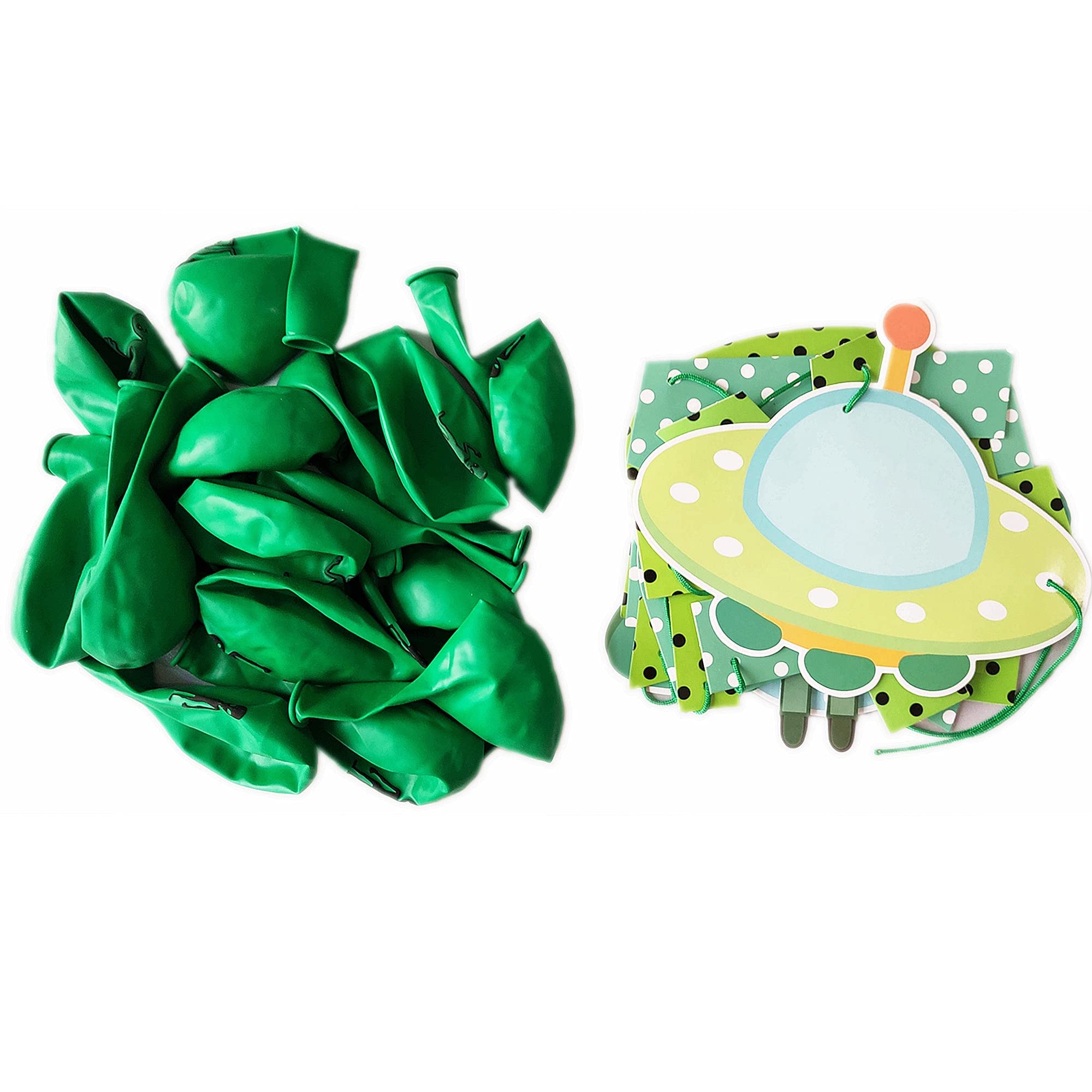Alien Theme Birthday Party Decorations Kit - Alien Banner, UFO & Area 51 Inflatable Balloons for Kids & Adults - Outer Space Baby Shower & Birthday Party Supplies (Perfect for Sci-Fi Themed Parties, Space Adventures, and Extraterrestrial Celebrations)