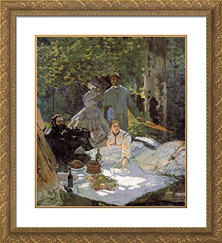 Gold Ornate Wood Frame with Double Matting