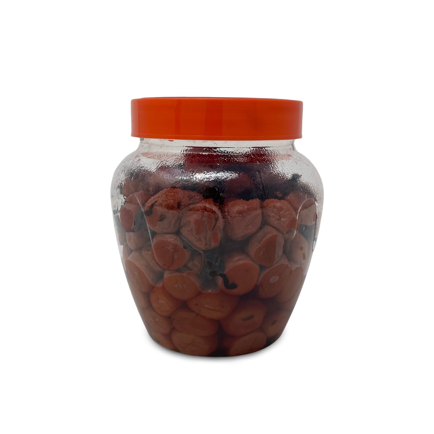 Shirakiku Salted Plums Shiso Ume PET Jar - Authentic Japanese Umeboshi Plums for Cooking, Salads & Snacks - 2.2lbs Seasoned Perilla Pickled Plums with High Fructose Syrup - Perfect for Vinaigrettes, Noodles, Rice Balls & Bento Box Lunch