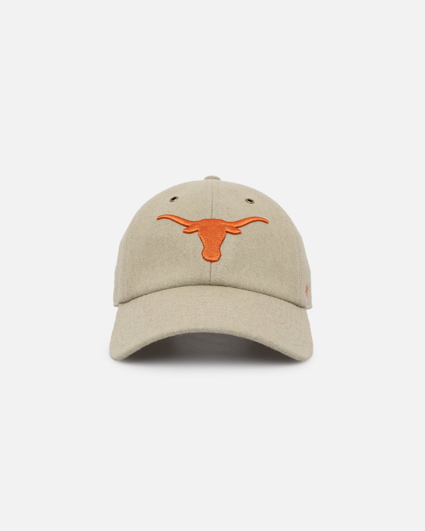 47 Brand Texas Longhorns Wooly Clean Up Strapback Bone Adjustable Hat - Vintage Washed Cotton Snapback for Men & Women - Perfect for Game Day, Tailgating and Casual Outfits
