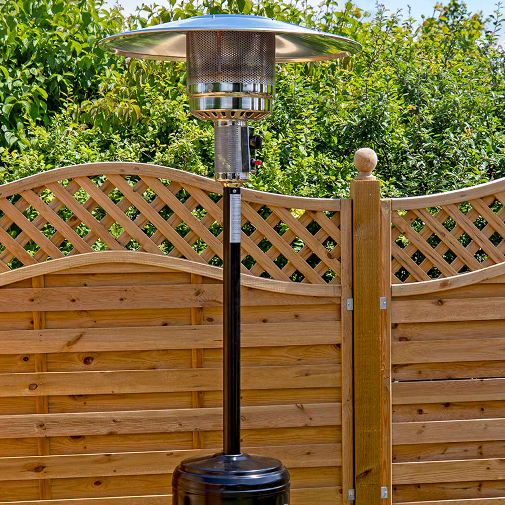 13kW Outdoor Gas Patio Heater for Garden, Deck & Backyard - Black DG1 | Perfect for Cold Evenings, Outdoor Dining & Entertaining Guests