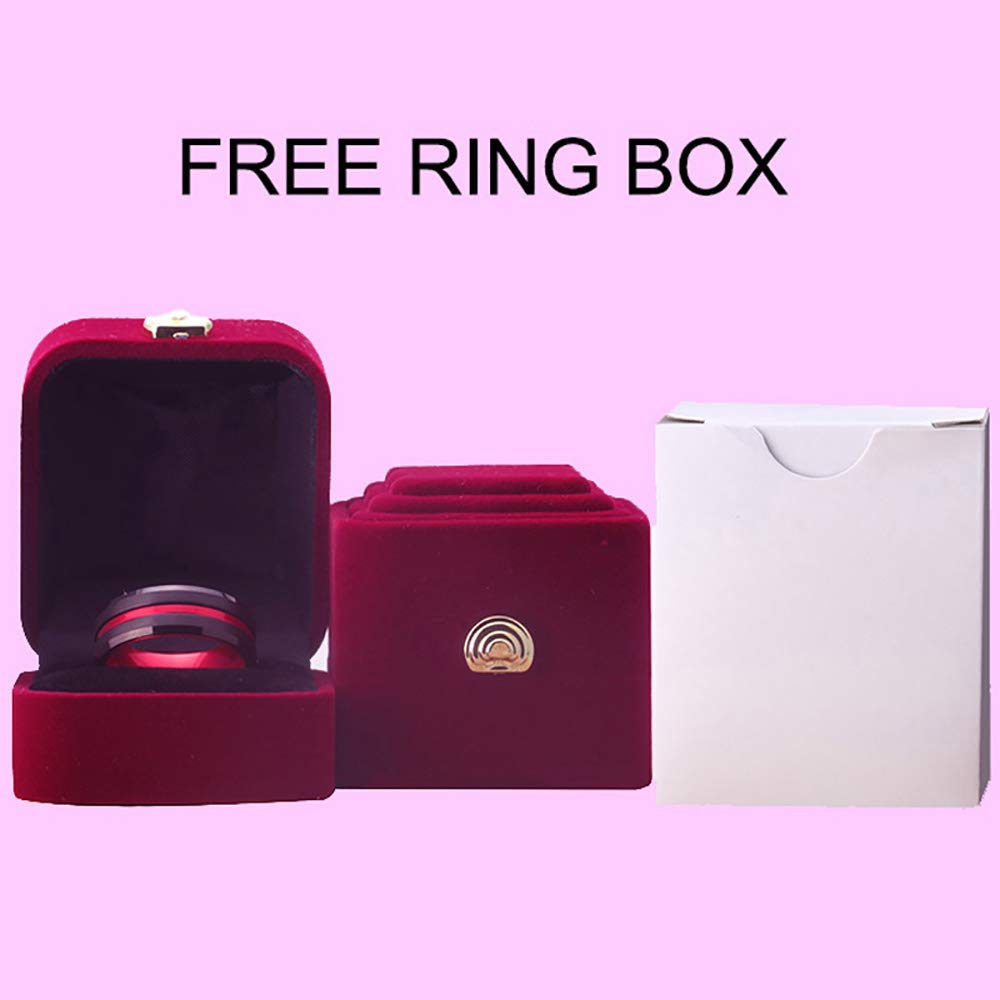 Custom Engraved His & Hers Tungsten Carbide Wedding Rings Set - King & Queen Matching Couple Bands with CZ Stones | Anniversary, Engagement, Promise Rings for Him & Her | Perfect for Weddings, Vow Renewals & Romantic Gifts