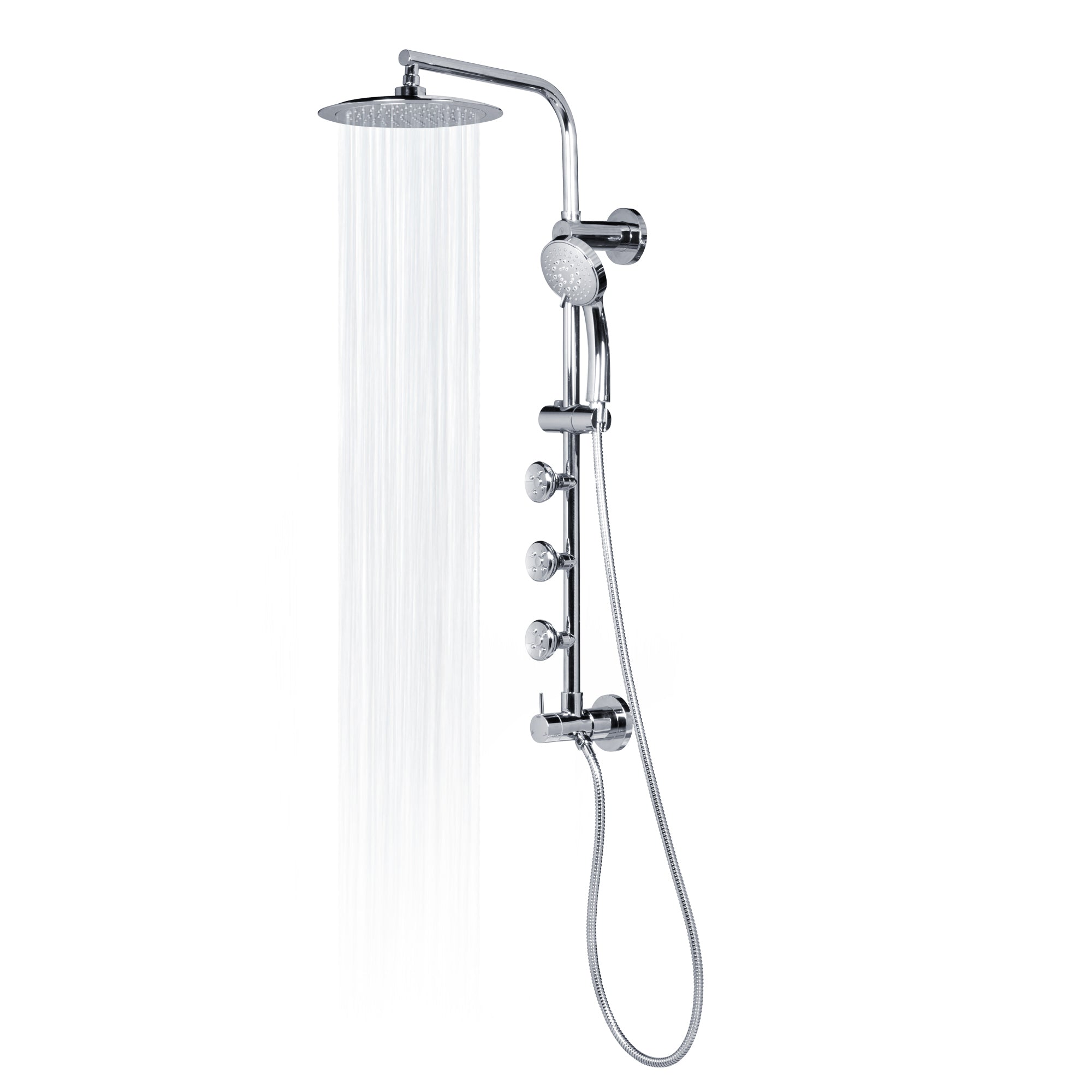 PULSE ShowerSpas Lanai Shower System - Luxury Rainfall Showerhead with Adjustable Settings for Spa-Like Experience | Perfect for Bathroom Renovation & Relaxation