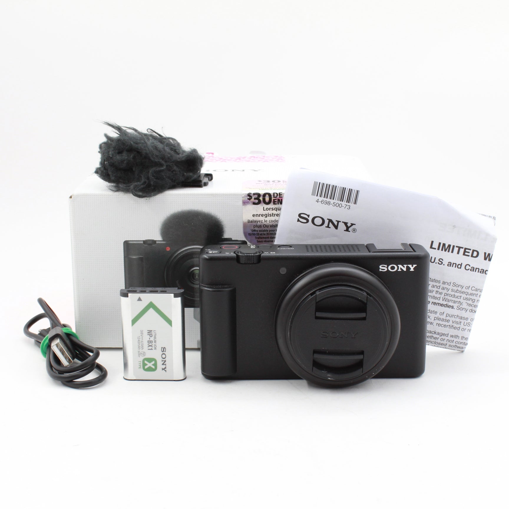Open Box Sony ZV-1F Vlogging Camera (Black) - Perfect for YouTube, Travel & Content Creation