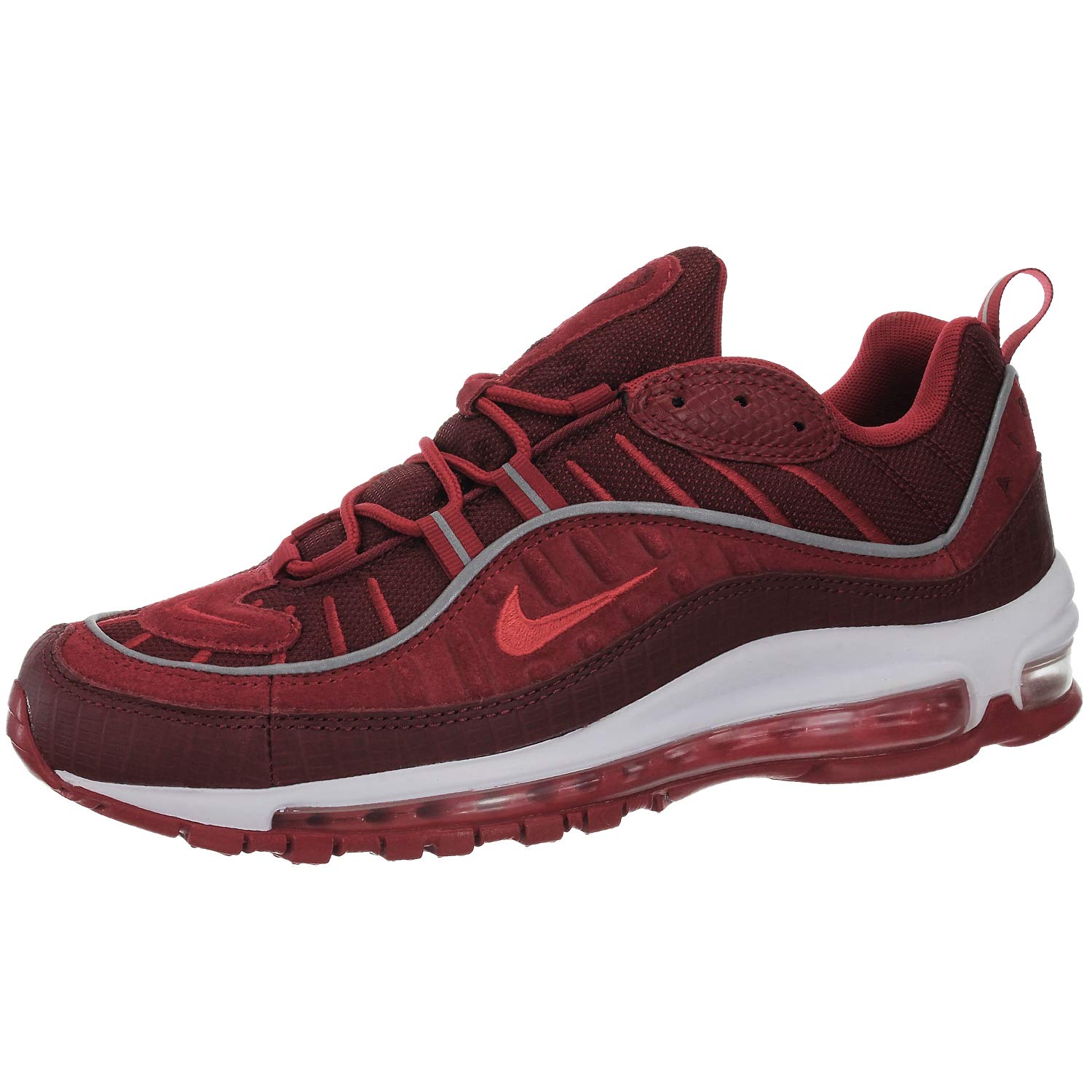 Nike Air Max 98 SE Sneakers - Team Red/Habanero Red-Gym Red | Men's Running Shoes for Gym & Casual Wear | Perfect for Workouts, Jogging & Street Style