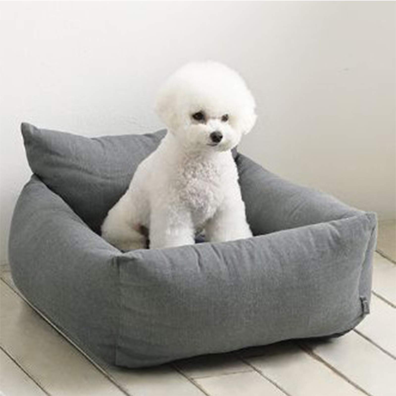 **Premium Dog Car Bed for Small Dogs & Cats - Travel Safe Pet Booster Seat with Clip-On Leash & Non-Slip Base - Fits All Cars & SUVs - Perfect for Road Trips & Daily Commutes**