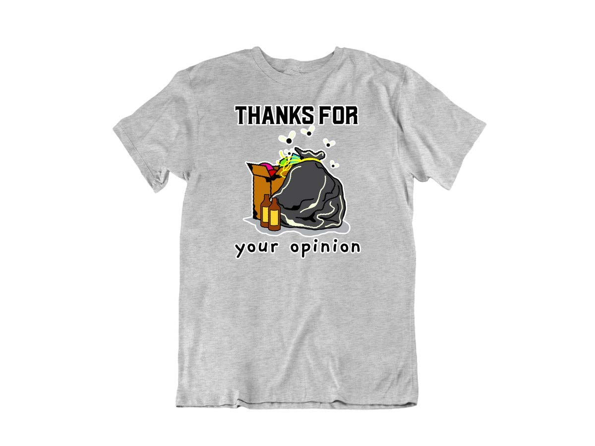Funny Trash Garbage Humor Novelty Cotton T-Shirt - Sarcastic Thank You Design for Men & Women - Perfect for Parties, Gifts & Casual Wear
