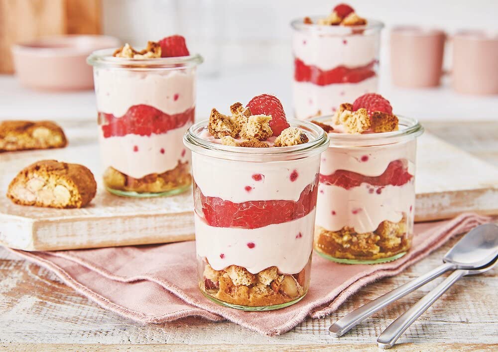 Dr. Oetker Cream Desserts 20-Piece Tasting Set - No Bake Dessert Mix Variety Pack (Cheese Cream, Raspberry Cream, Wild Berry Cream, Men's Cream) - Perfect for Parties, Family Gatherings & Quick Sweet Treats