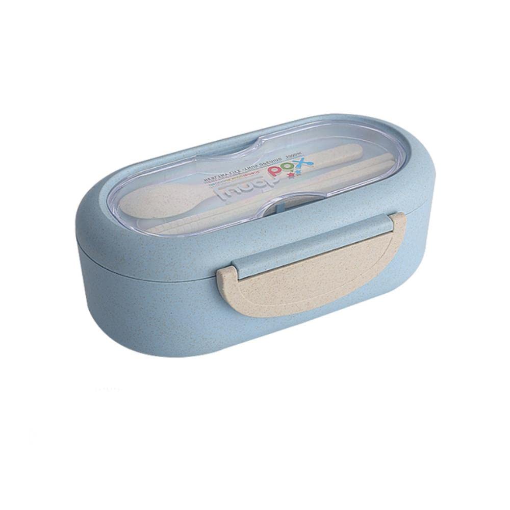 **Eco-Friendly Wheat Straw Lunch Box - Microwave Safe, Leakproof Food Container for Office, School & Travel - Bento Box for Kids & Adults - Perfect for Meal Prep, Picnics & On-the-Go Dining**