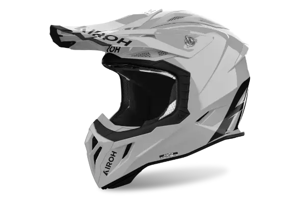 Airoh Aviator Ace 2 Motorcycle Helmet - Gloss Cement Grey - DOT & ECE Certified - Lightweight & Ventilated for Street & Racing Use