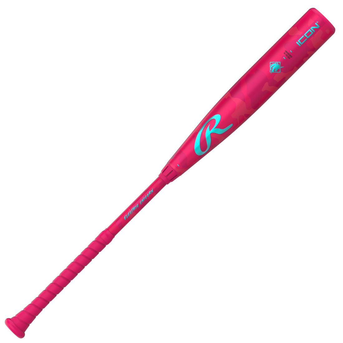 Rawlings Icon Electric Unicorn (3) BBCOR Baseball Bat - RBB5IPK3 | High Performance Youth & Adult Baseball Equipment for Games & Practice