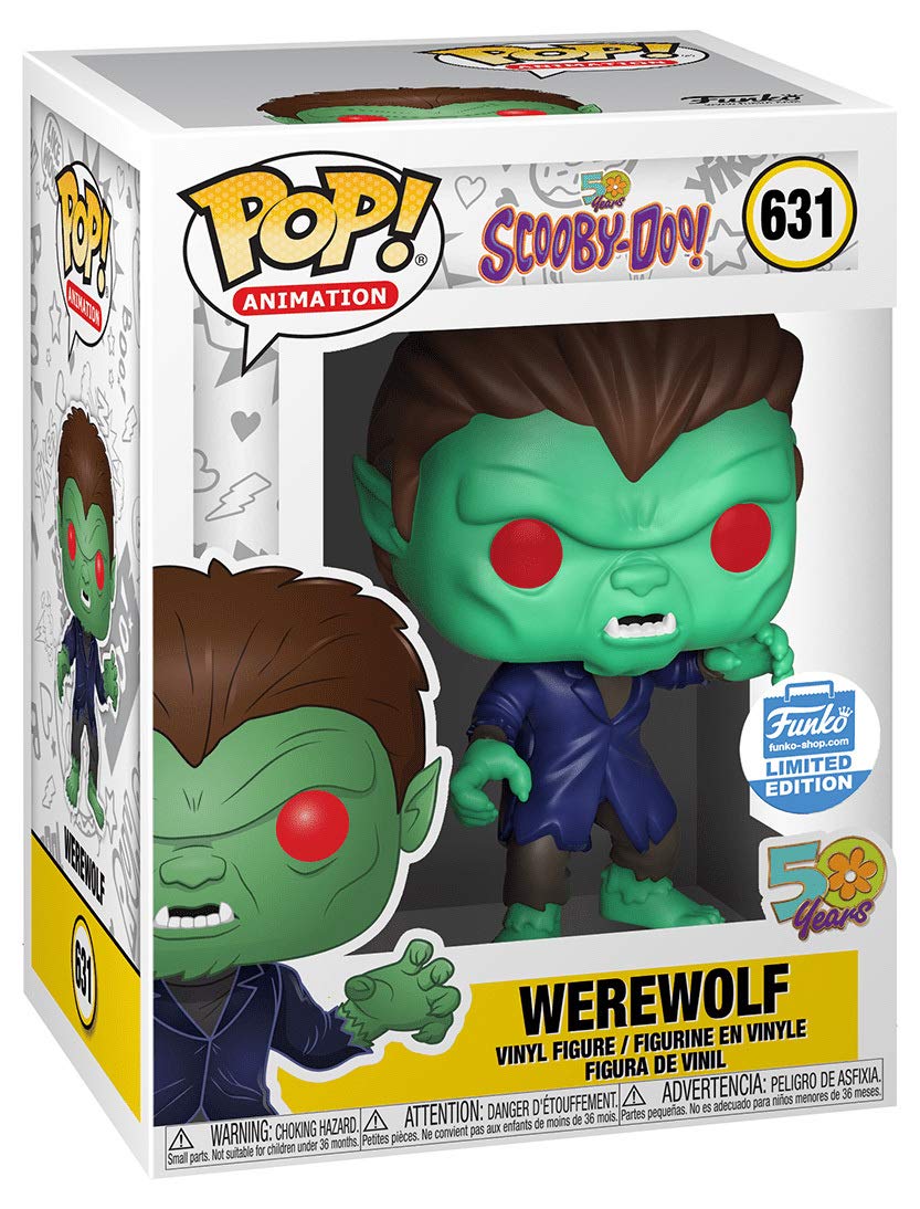 Pop Funko Animation Scooby-Doo #631 Werewolf Limited Edition Vinyl Figure - Collectible Toy for Halloween, Horror Fans & Scooby-Doo Lovers