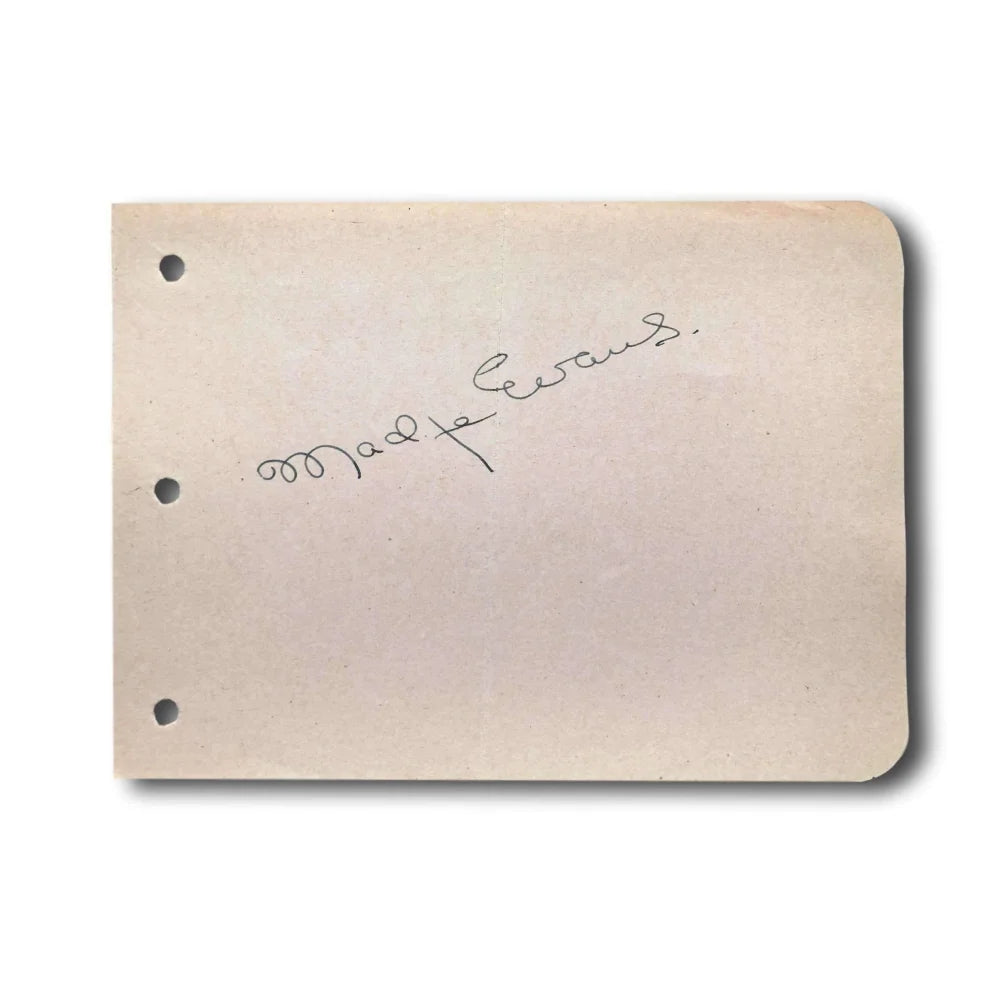 Maurice Evans Hand Signed Autograph Album Page Cut with JSA COA - Planet of the Apes Actor - Perfect for Collectors, Fans, and Memorabilia Displays